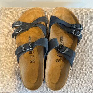 Women's Birkenstock Franca Black Sandal, size 41 (10)